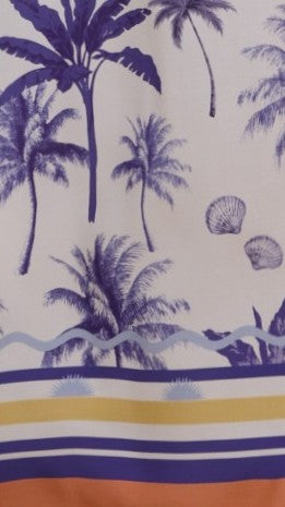 Klyah Maxi Dress - Blue Palm