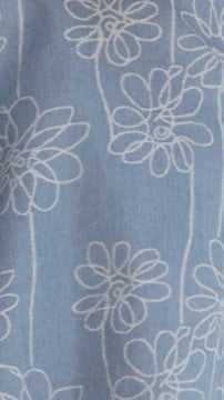 Hanae Mini Dress - Denim Flower