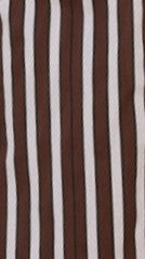 Arli Button Up Shirt - Brown/White Stripe