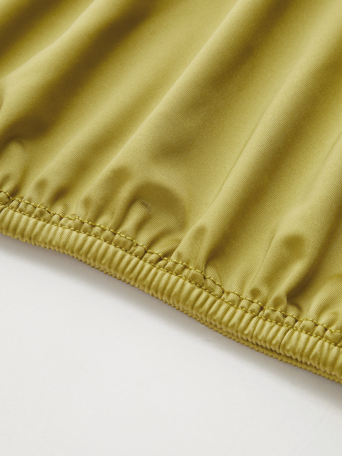 Tie-Neck One-Shoulder Satin Top