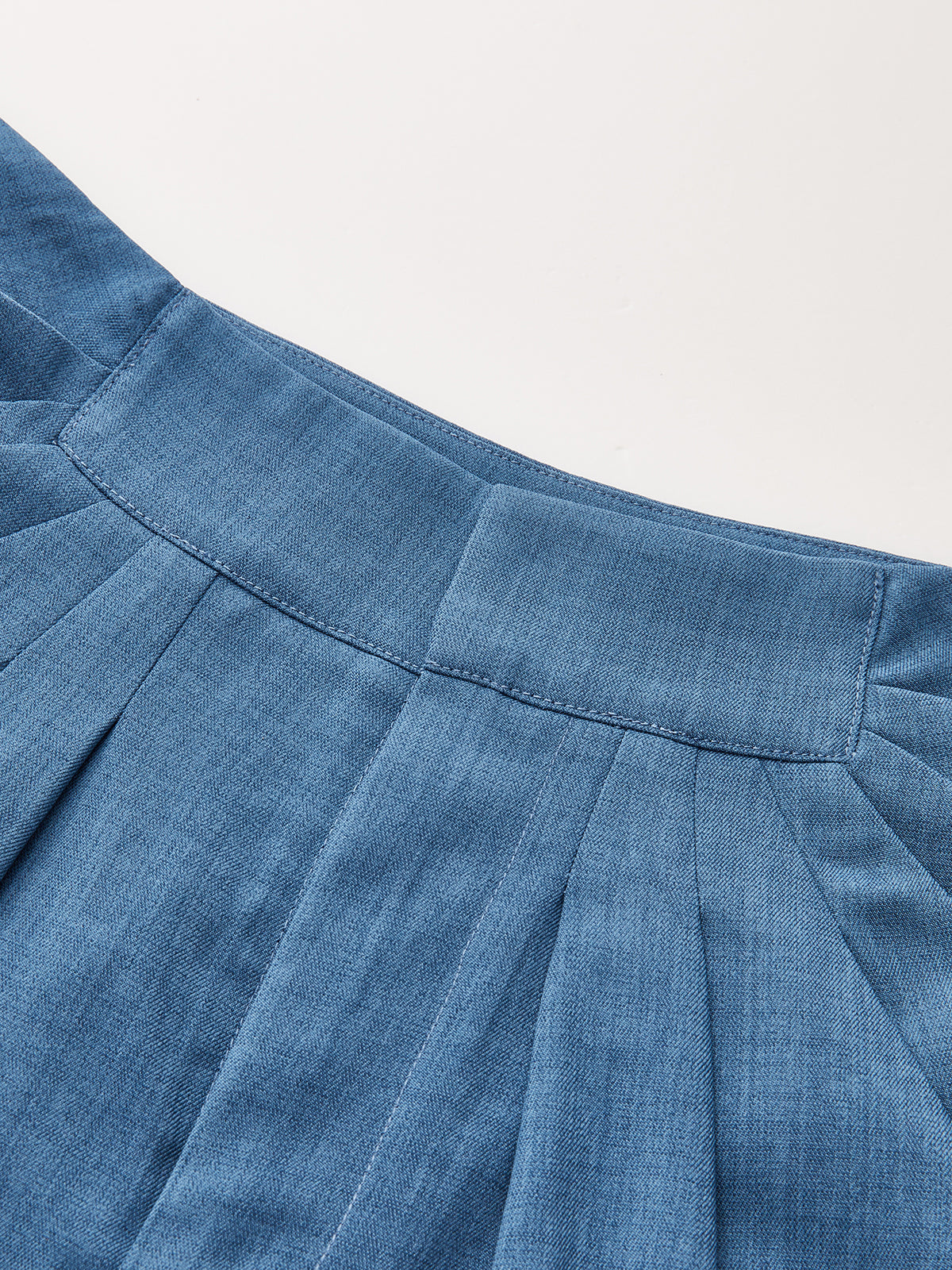 Casual Pleated Wide Leg Pants
