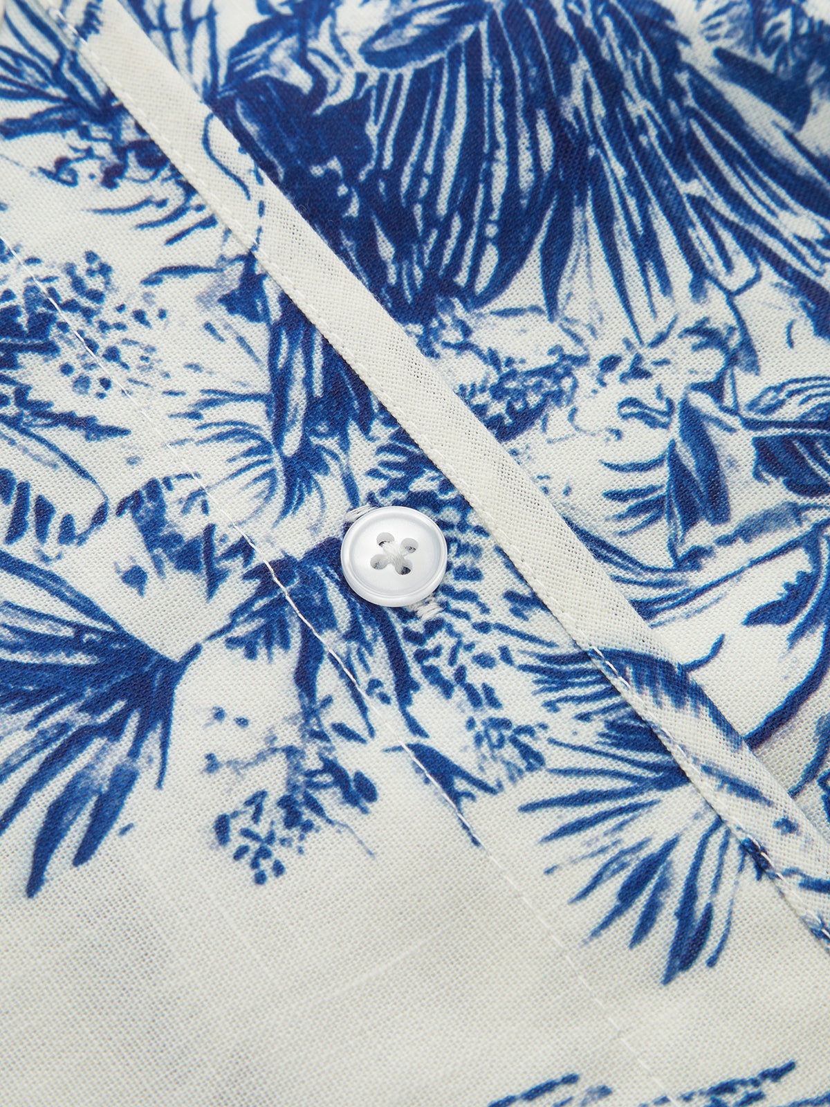 Casual Toile Print Shirt & Shorts Set