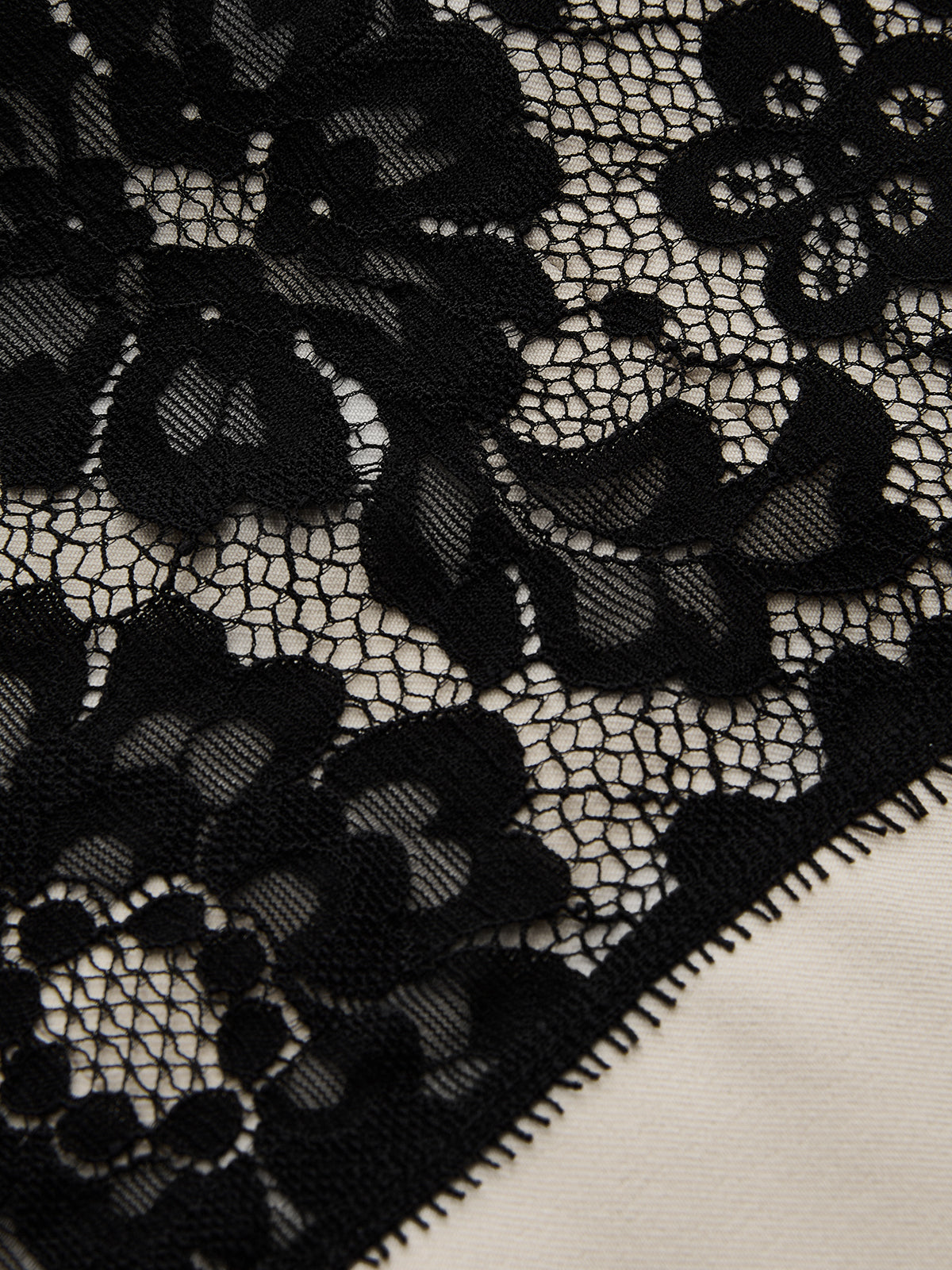 Lace Panel Sleeveless Vest & Pants Set