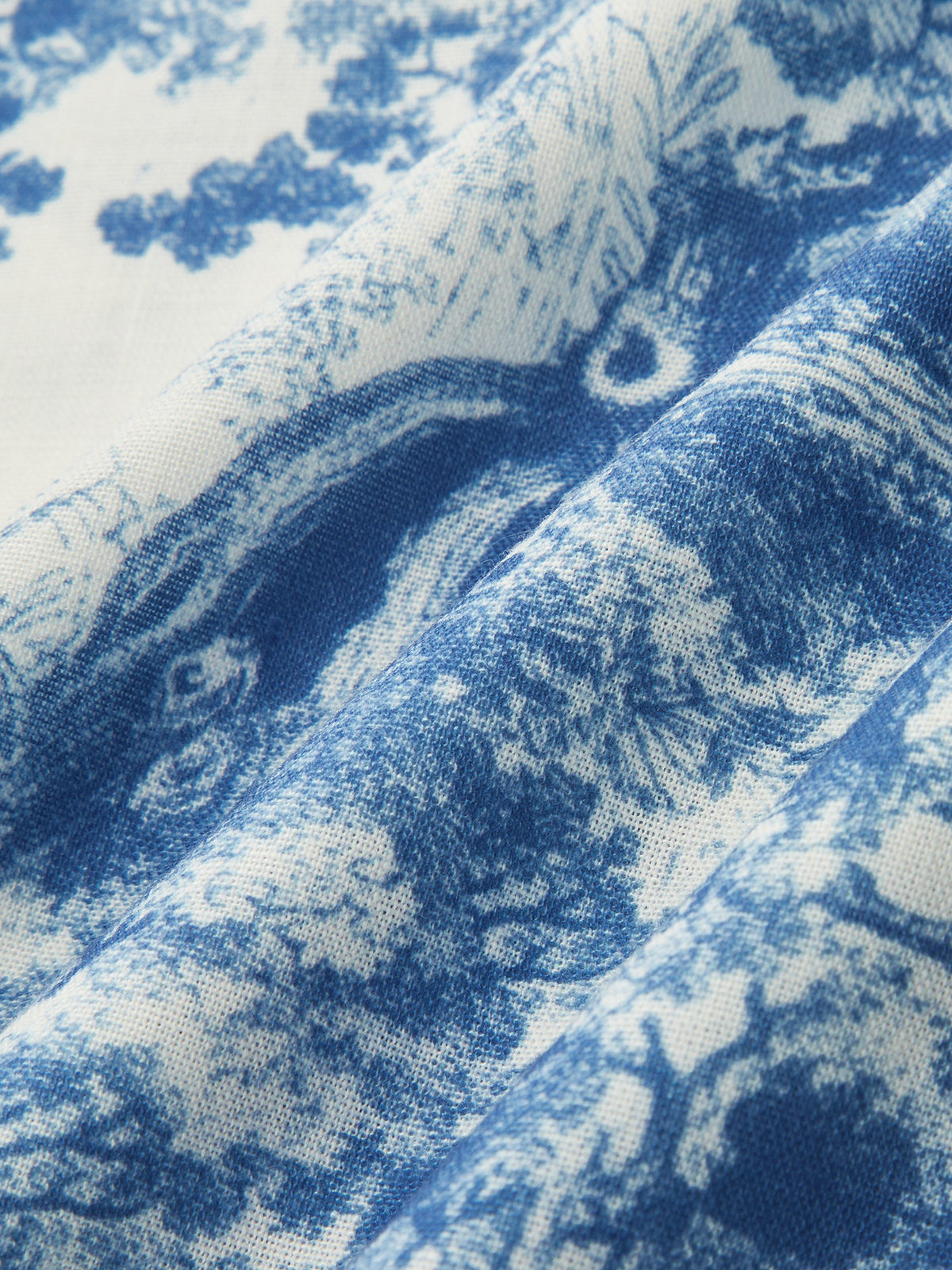 Toile Print Vest & Wide-Leg Pants Set