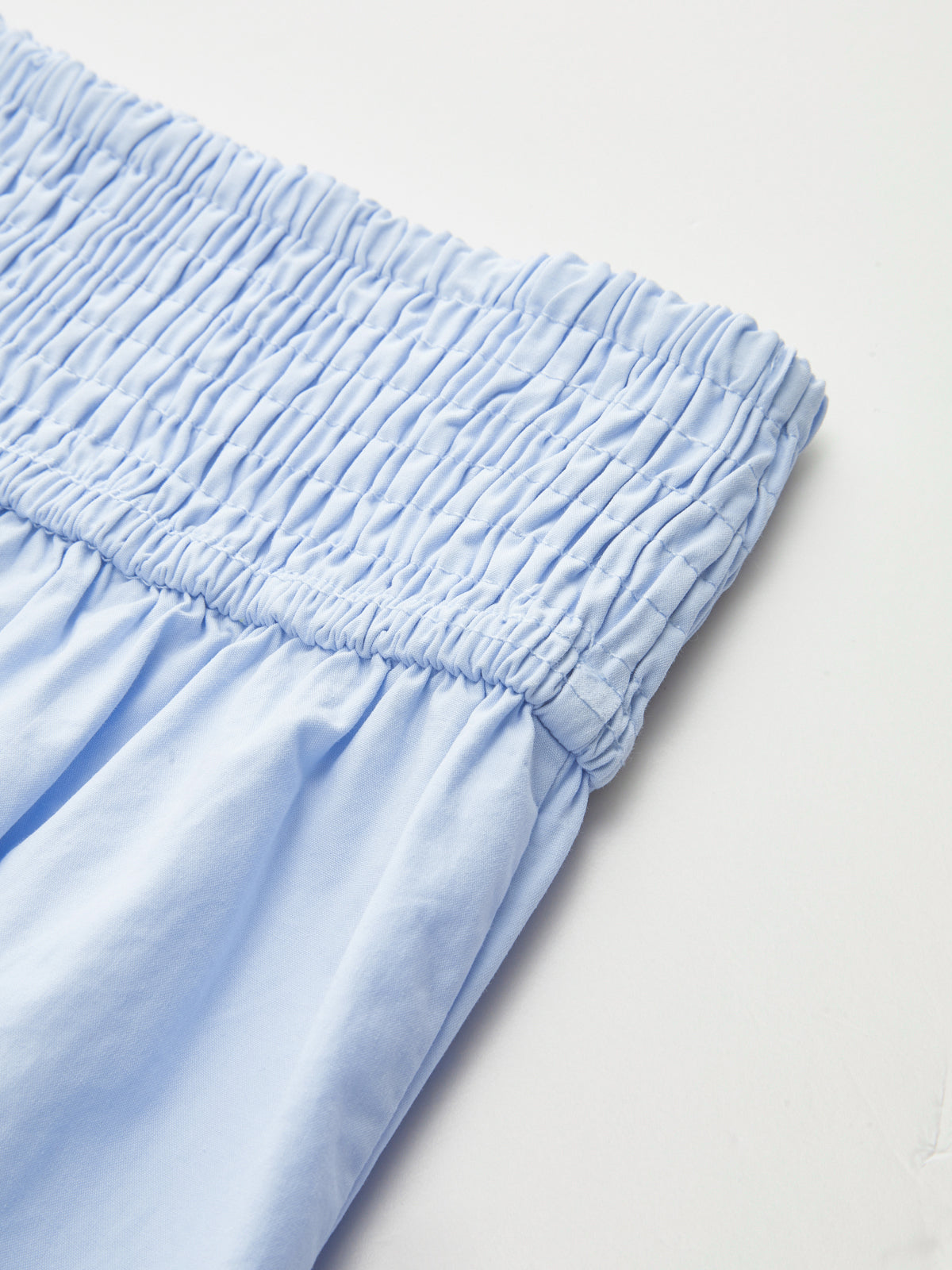 Cotton Smocked Tie-Front Top & Tiered Skirt Set