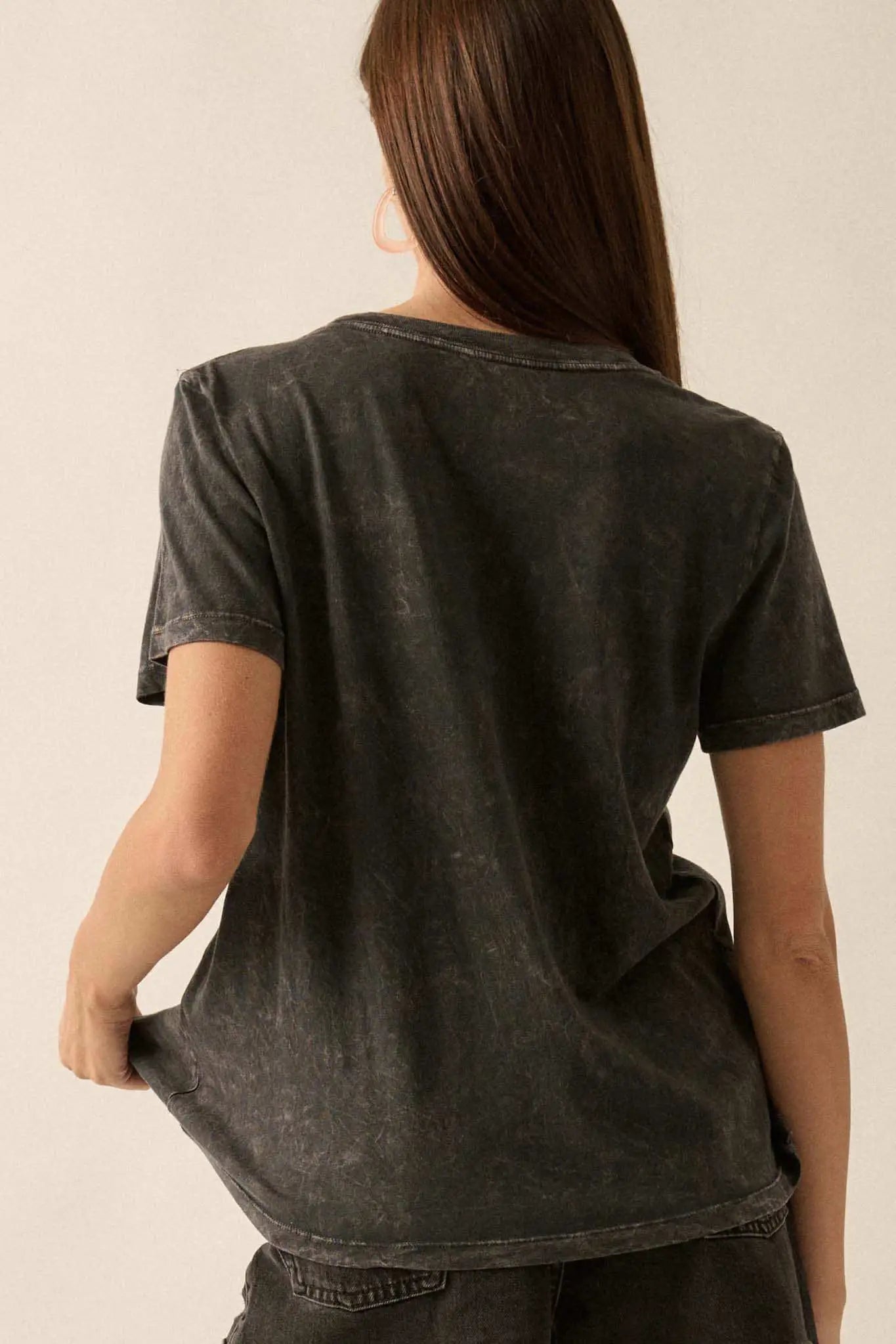 Rock & Roll Heart Vintage-Wash Graphic Tee