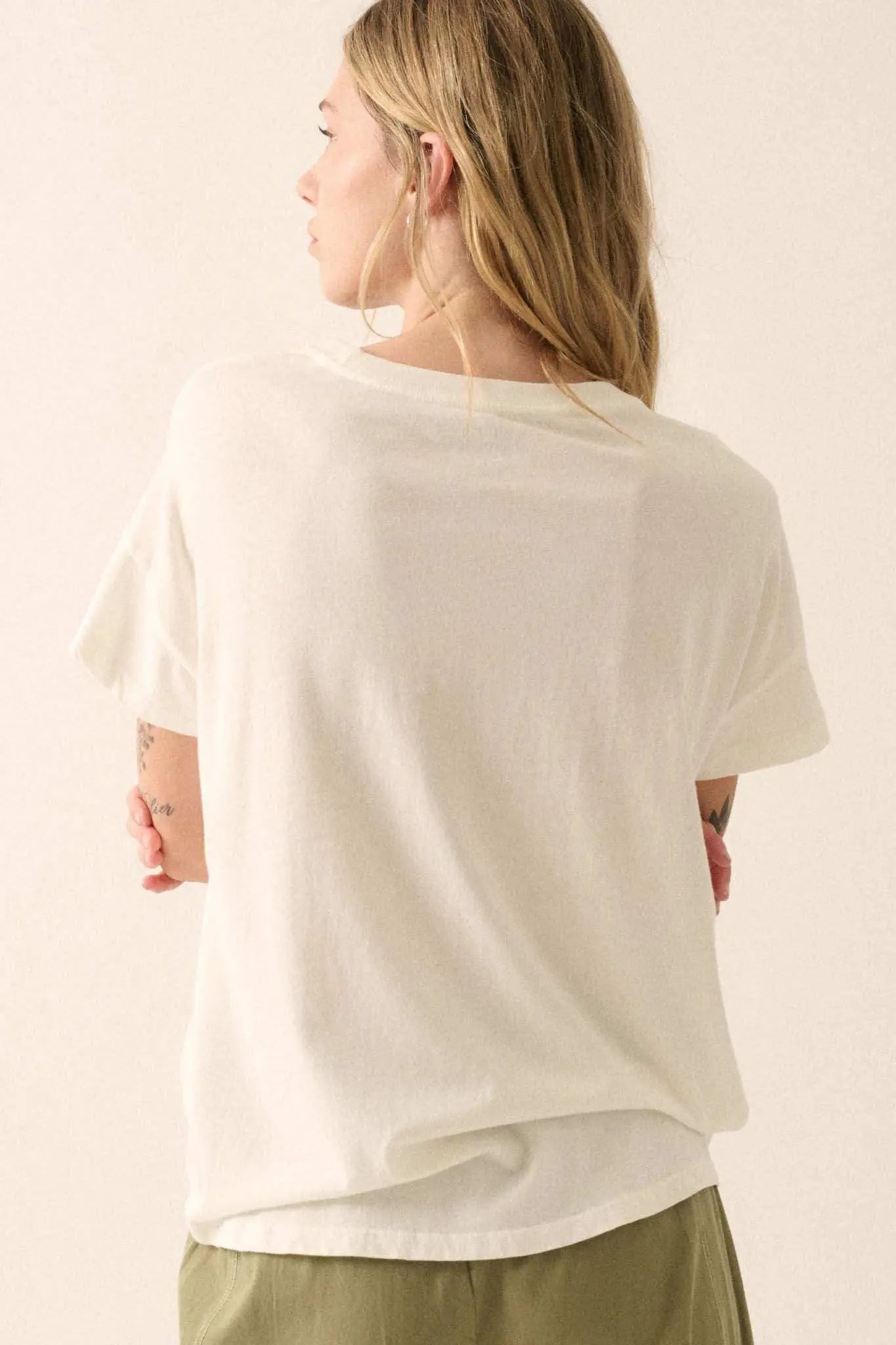 Amore Garment-Wash Fruit Graphic Tee
