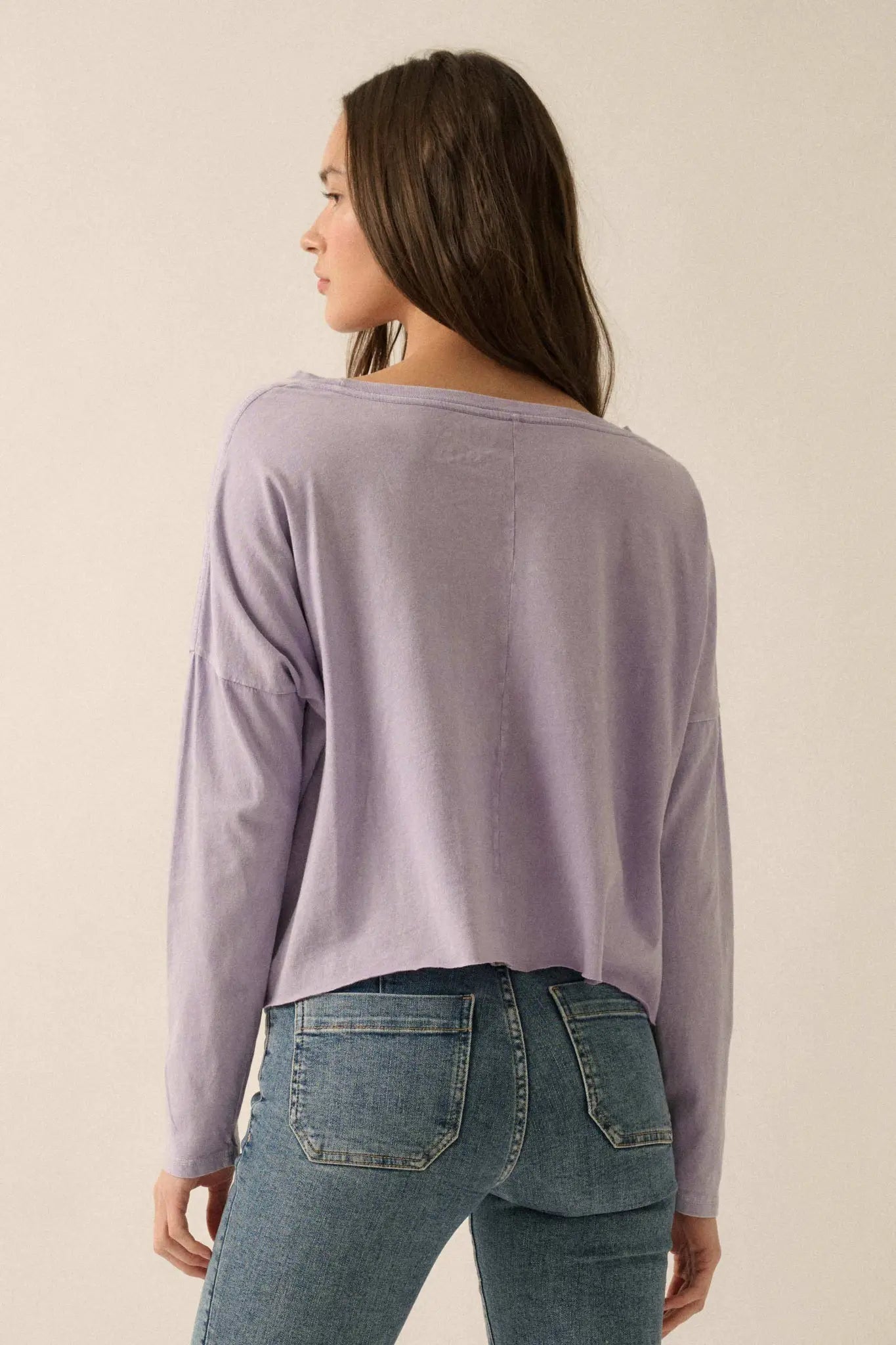 Cowgirl in Love Cropped Long-Sleeve Graphic Tee