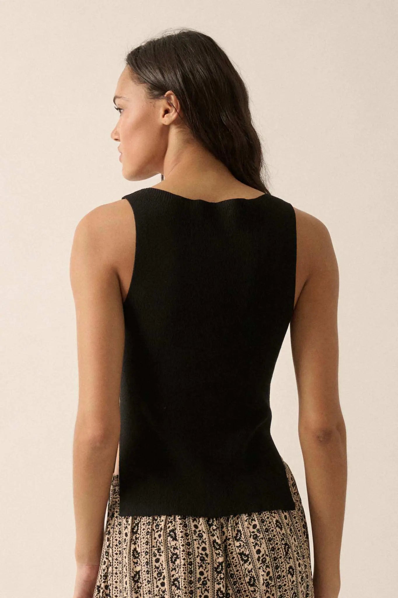Shaper Fit Rib-Knit Boatneck Sleeveless Shift Top