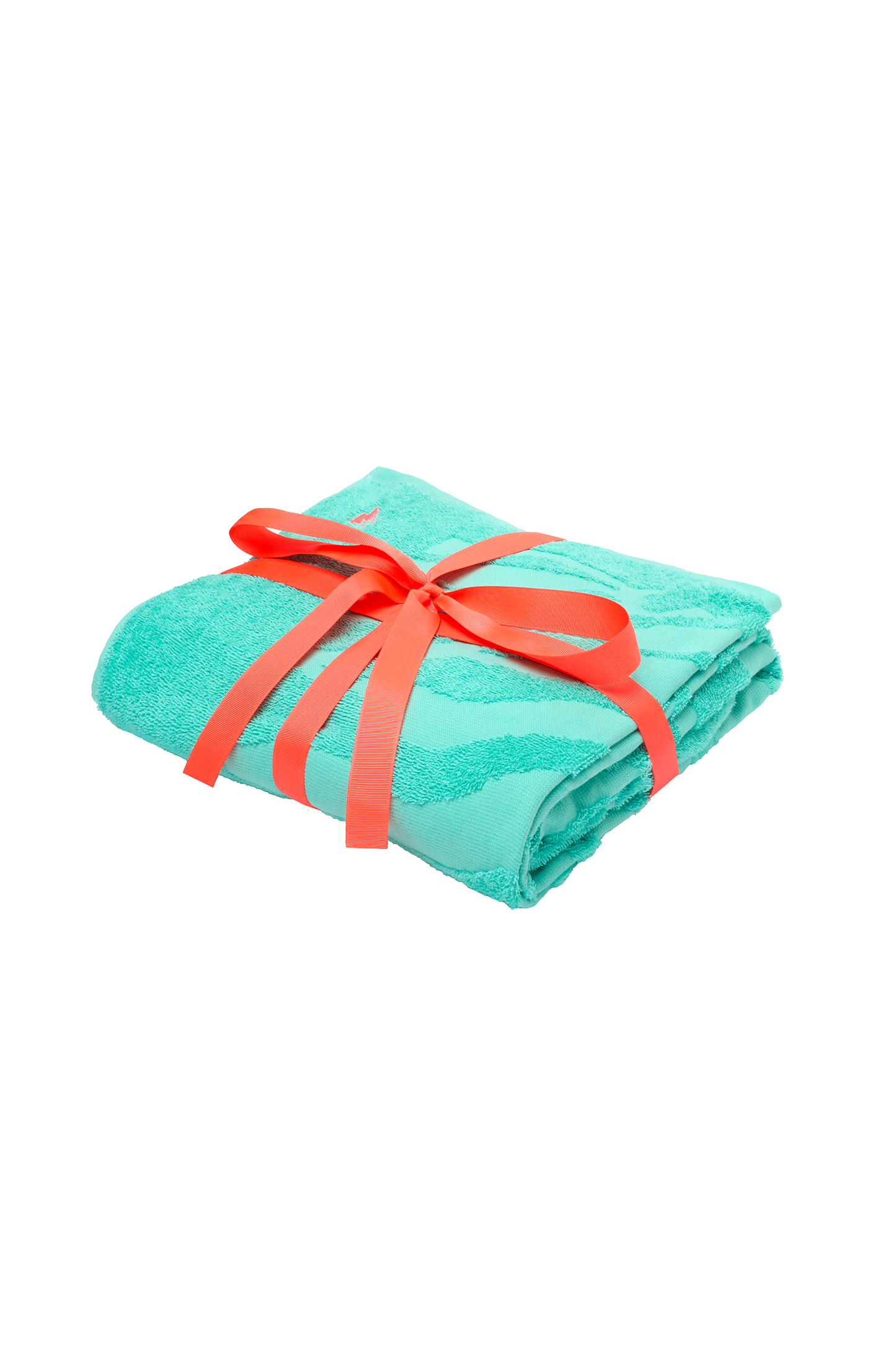 Green Palm Print Beach Towel