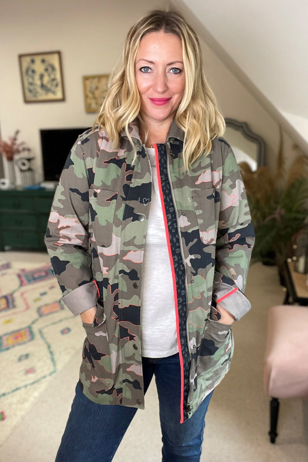Khaki Camo Utility Jacket