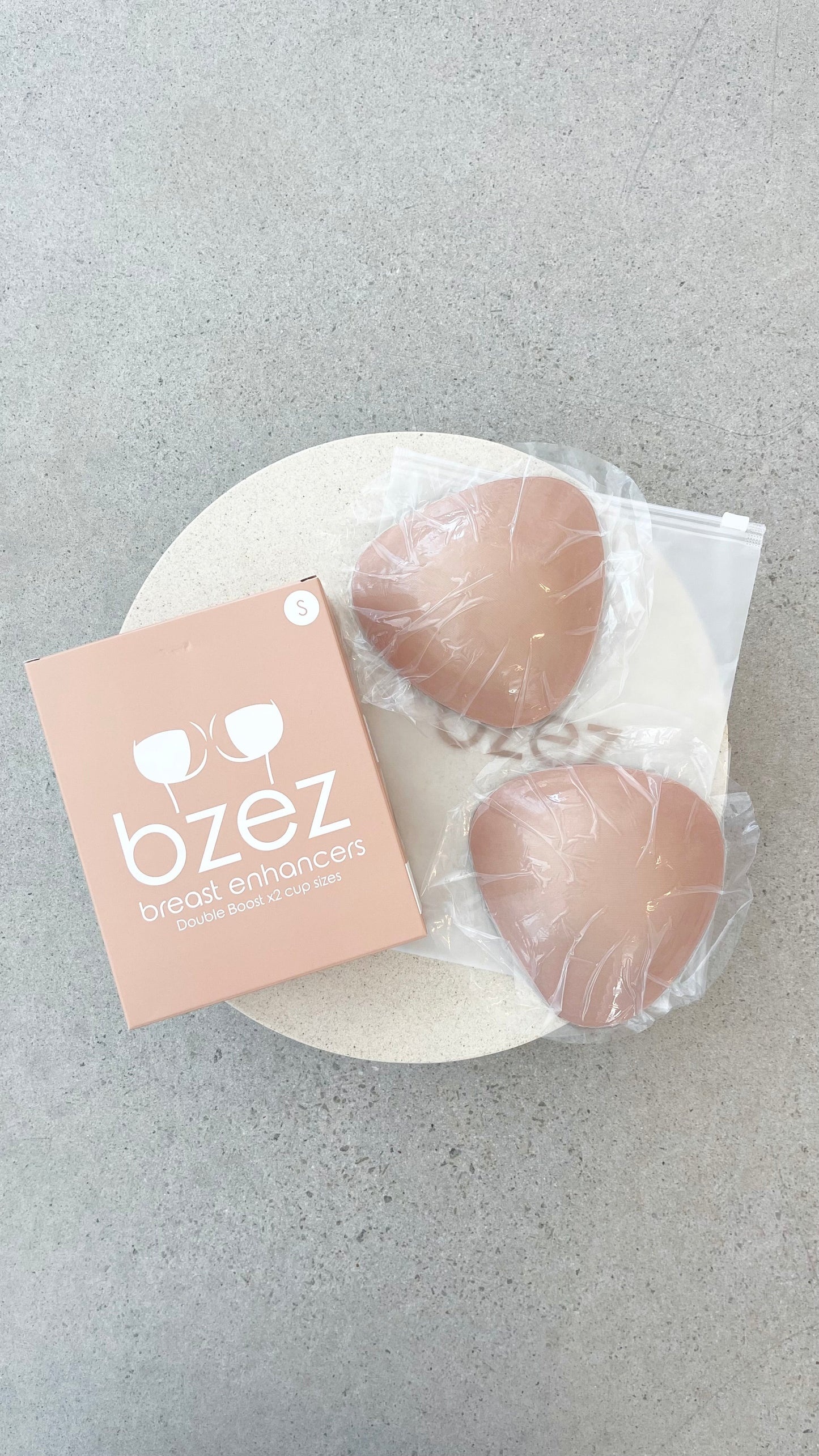 BZEZ Breast Enhancer Inserts - Double Boost - Bare