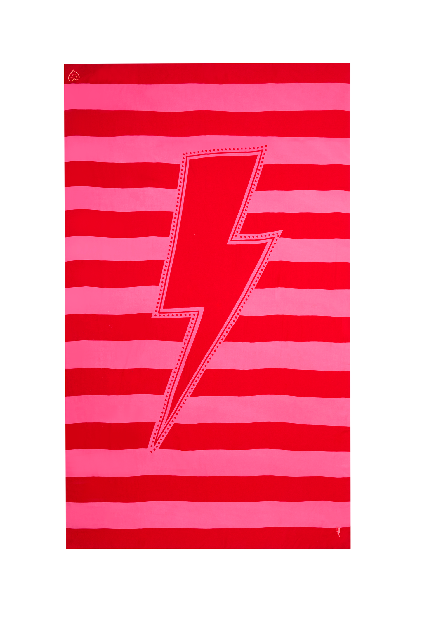 Scamp & Dude x Kate Lawler Pink with Red Stripe Charity Super Scarf