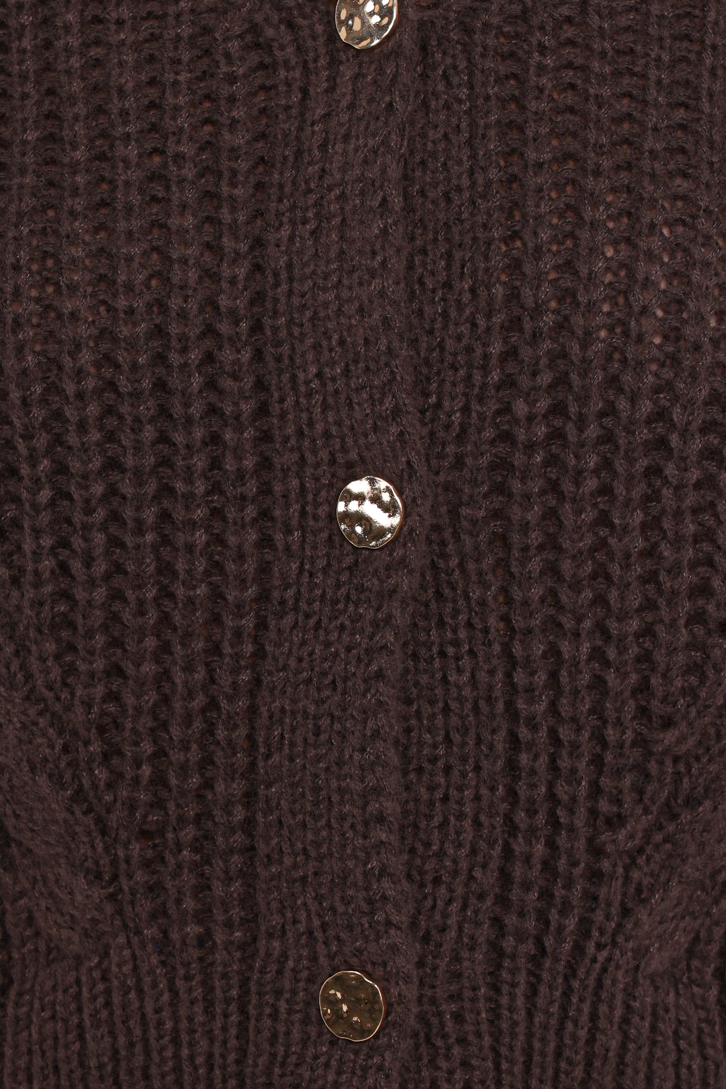 Henderson Thick Knit Cardigan - Brown