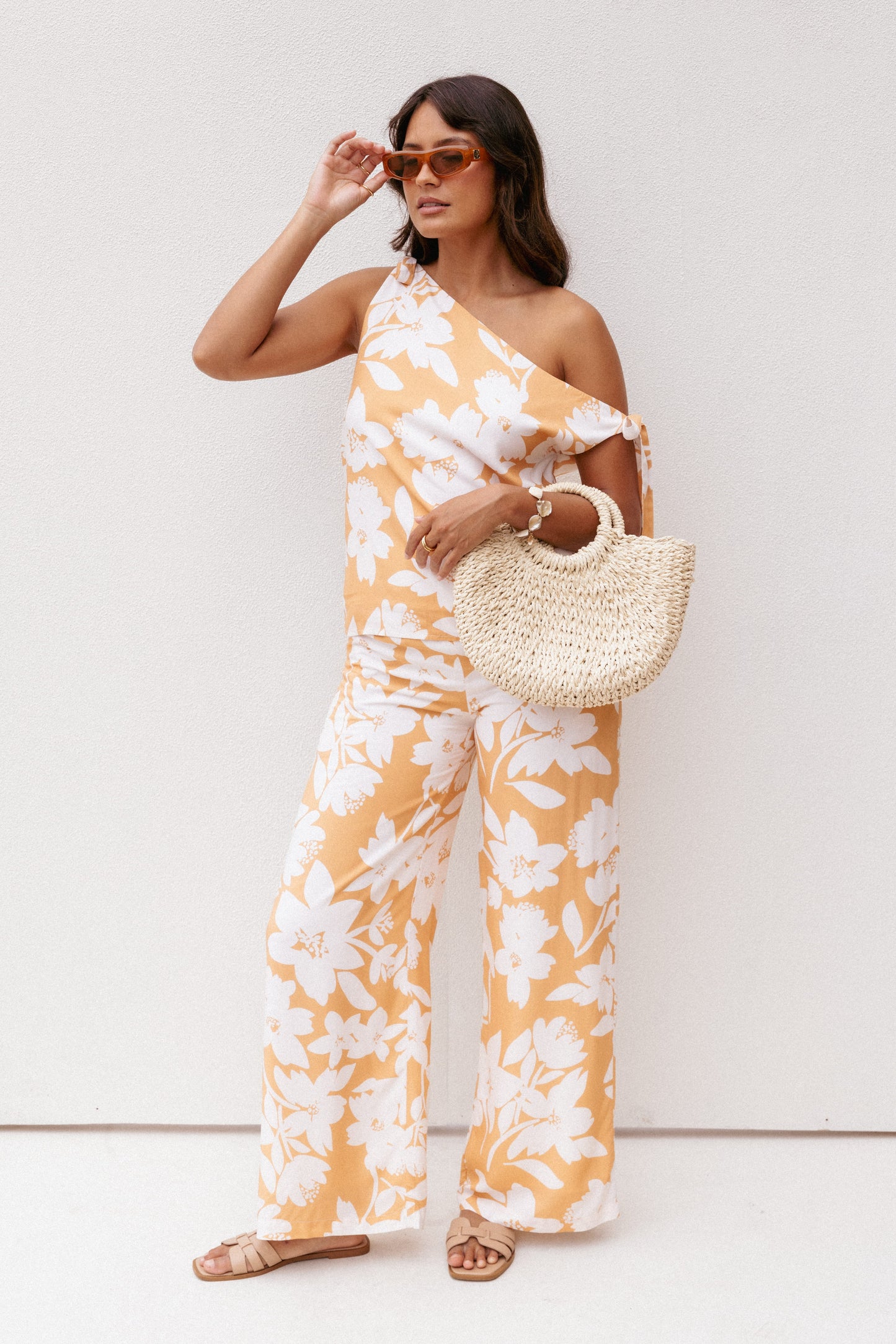Flynn Pant Set - Yellow Floral