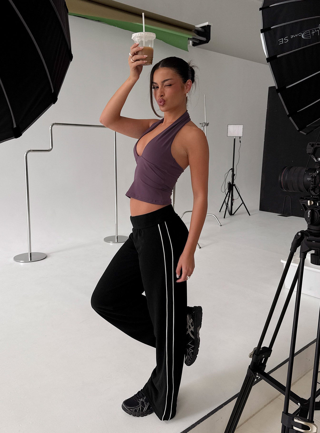 Ascenda Straight Leg Track Pant Black