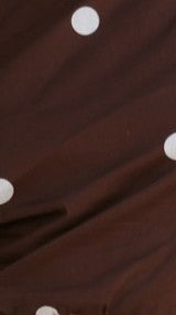 Emory Top - Brown / White Polka Dot