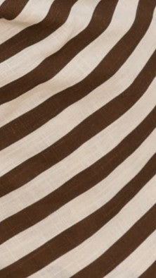 Gia Strapless Top and Shorts Set - Chocolate Stripe