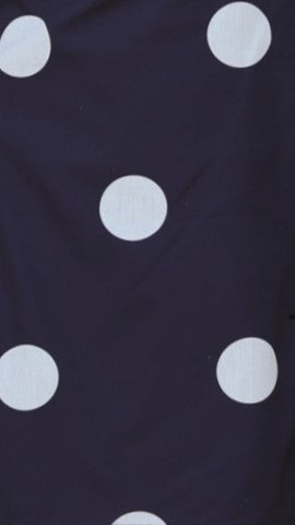 Ebbe Mini Dress - Navy/White Polka