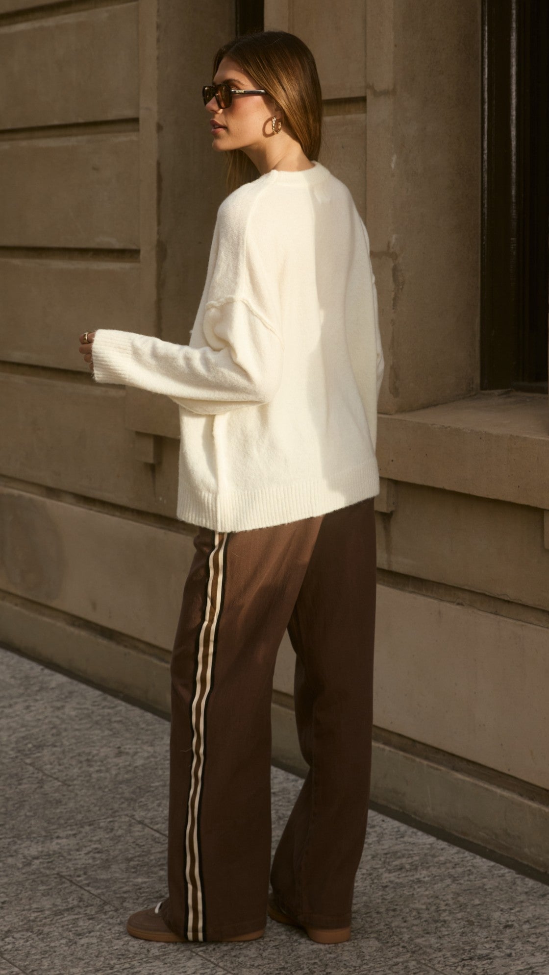 Vox Pants - Choc Racer Stripe