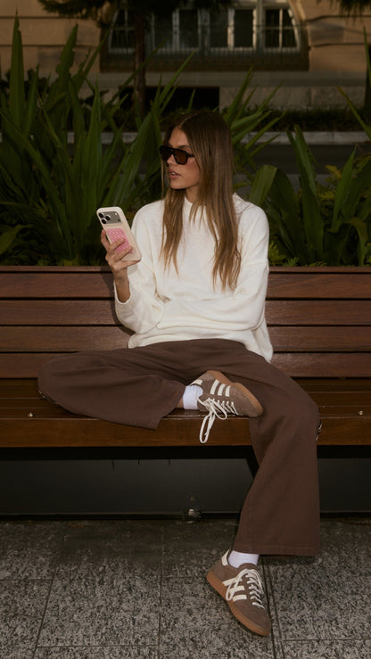 Vox Pants - Choc Racer Stripe