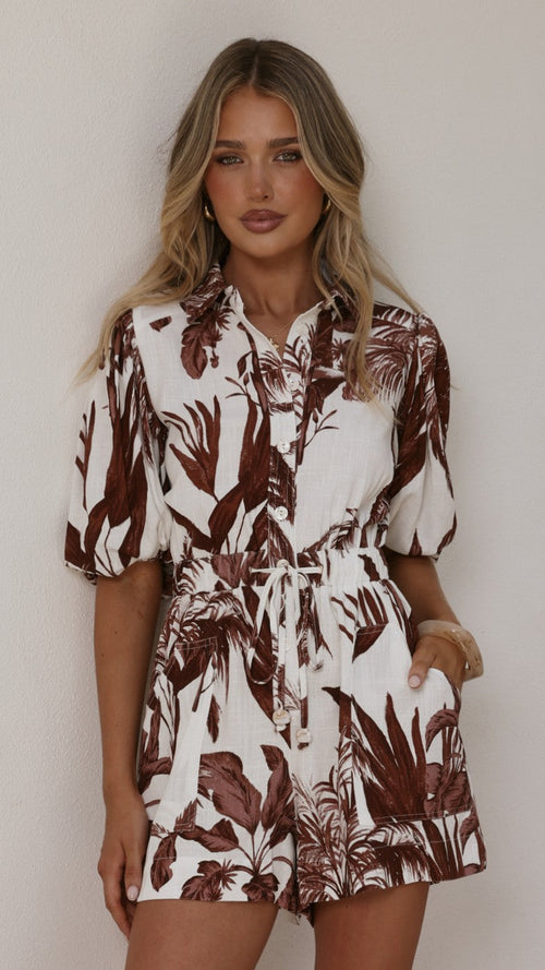 Dayna Playsuit - Ipanema Print