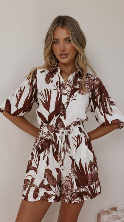 Dayna Playsuit - Ipanema Print