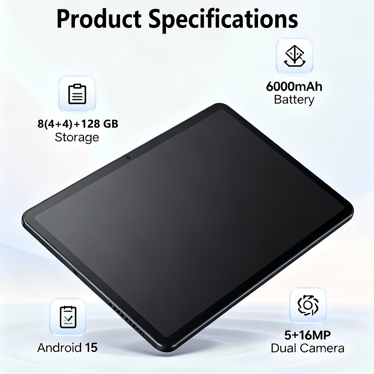 2026 In-Car Navigation Tablet, 2-in-1 Tablet, 10.1-inch Touchscreen, Android OS, 8 GB (4+4) RAM, 128 GB Storage, Supports GPS, Wi-Fi, And Bluetooth, Road Trip Navigation Assistant, Gift for Easter/Labor Day/Mother's Day/Father's Day