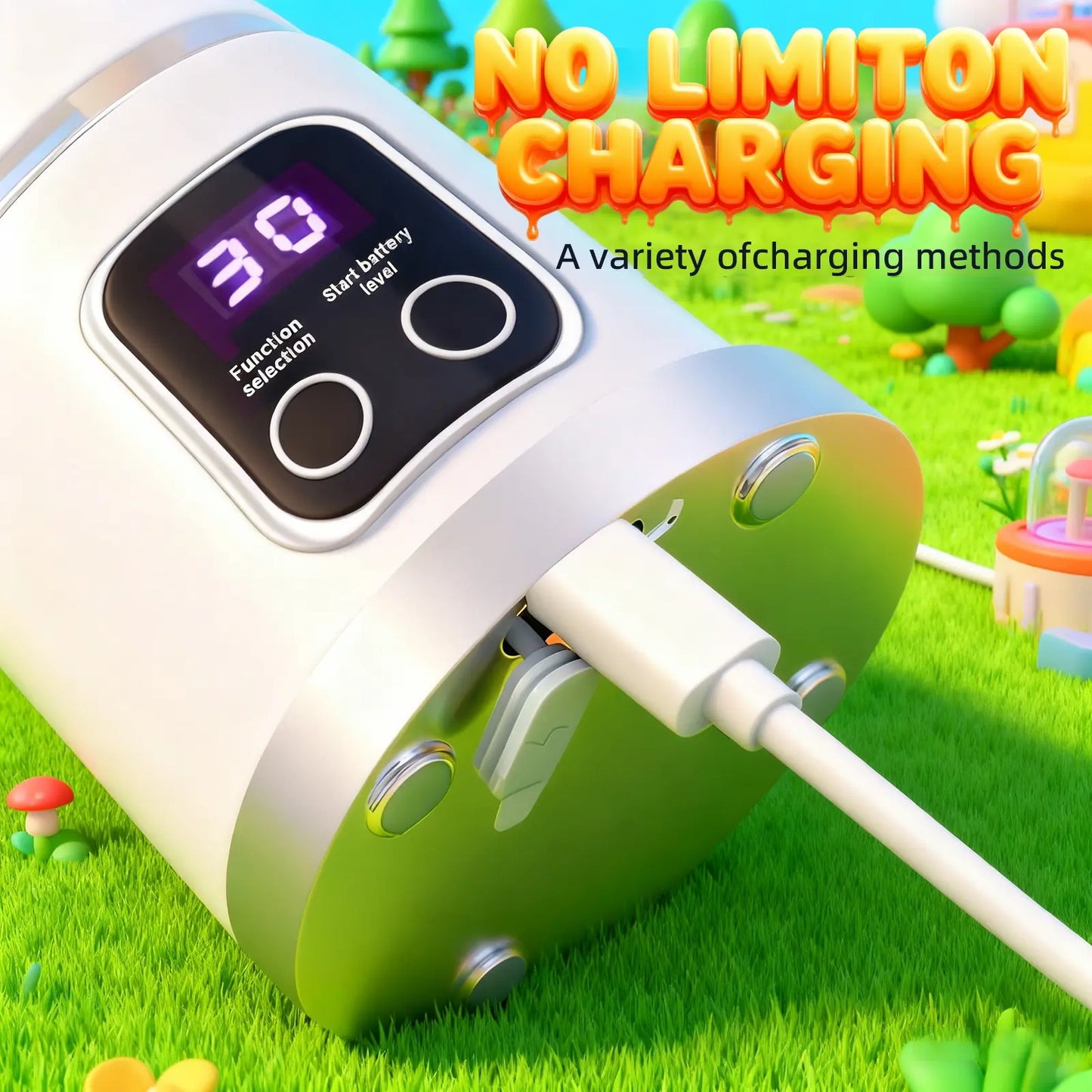 Portable, rechargeable mini blender