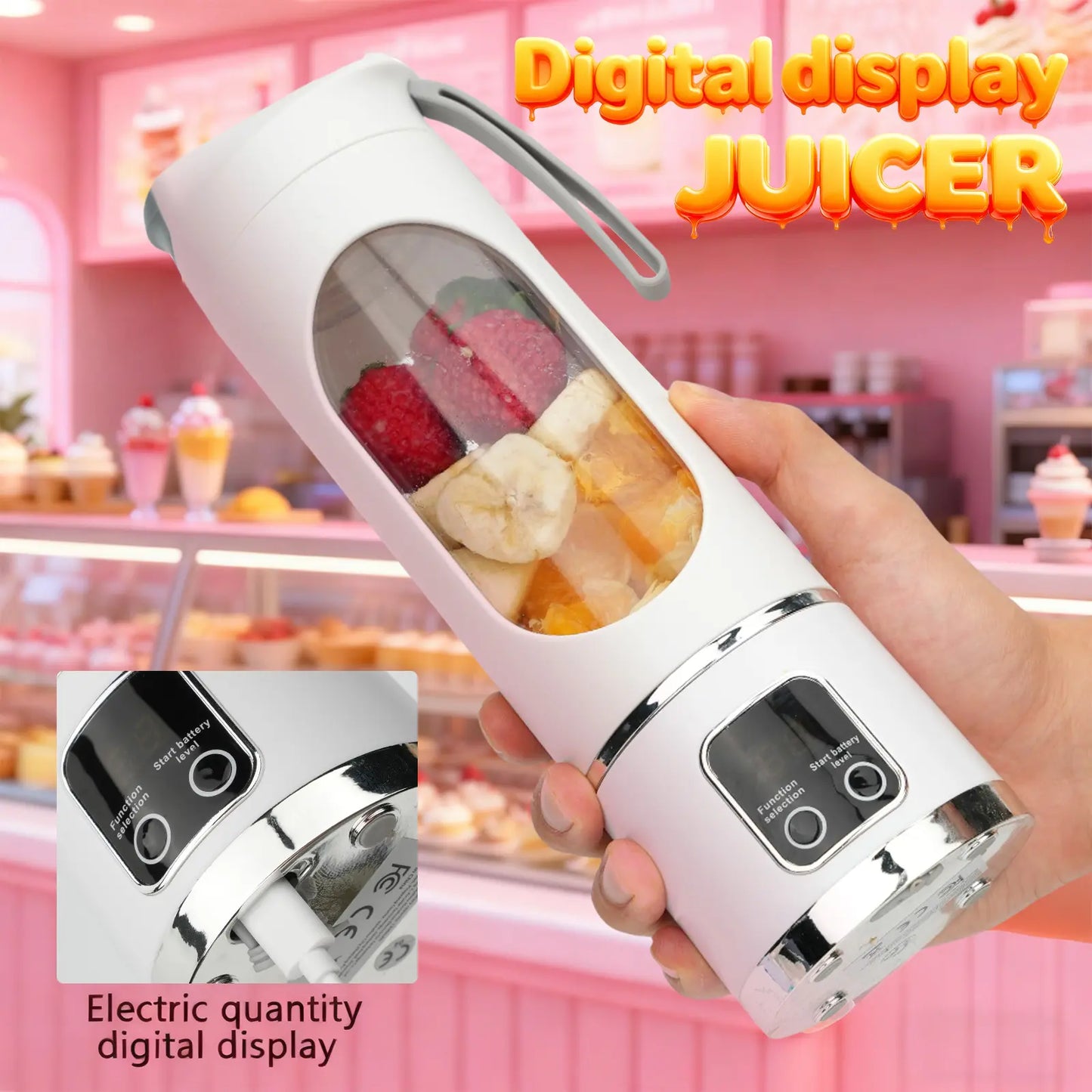 Portable, rechargeable mini blender