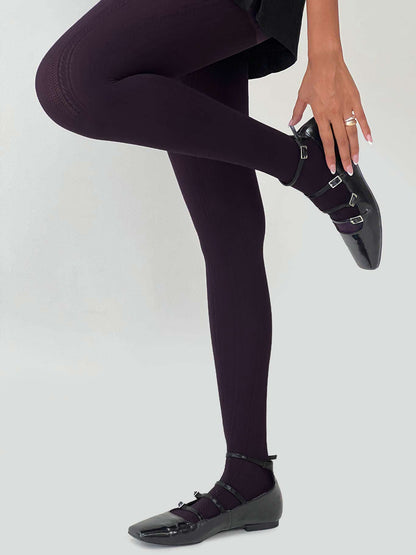 Back With Love Stockings Plum