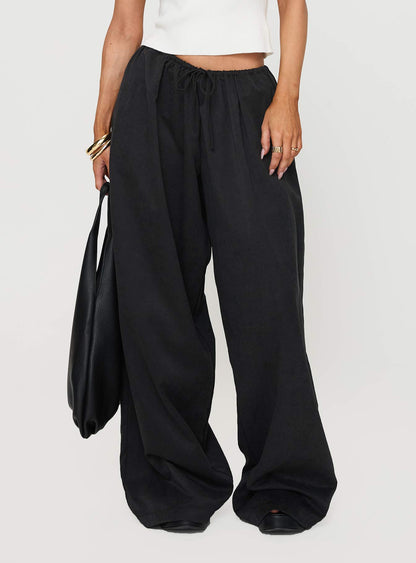 Bungala Oversized Relaxed Pants Black