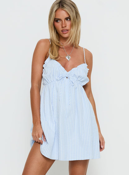 Alchemy Mini Dress Blue Stripe