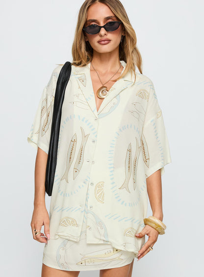 Caraliia Shirt Cream
