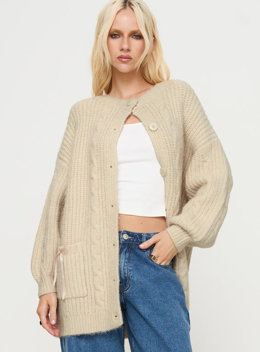 Cameliah Knit Cardigan Cream