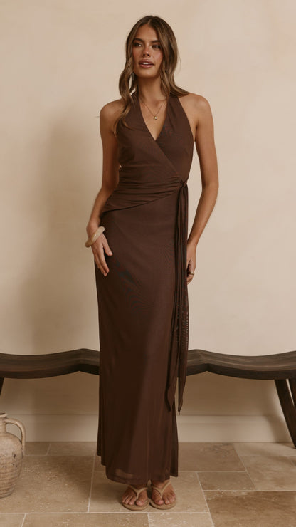 Joslin Maxi Dress - Chocolate