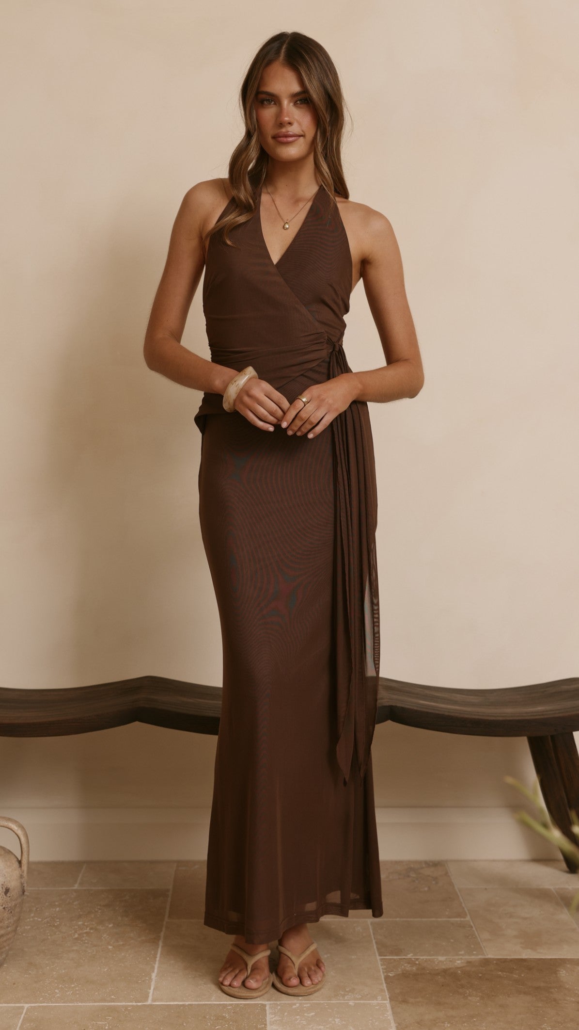 Joslin Maxi Dress - Chocolate