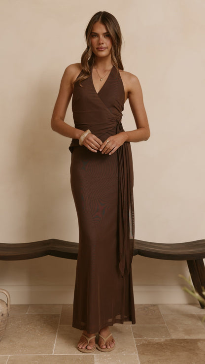 Joslin Maxi Dress - Chocolate