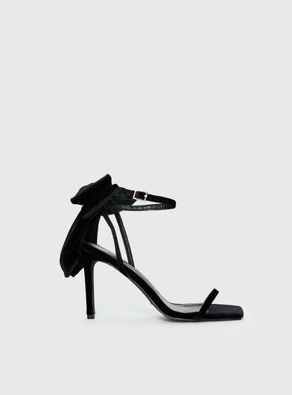 Billini Elesa Bow Detail Stiletto Heels Black