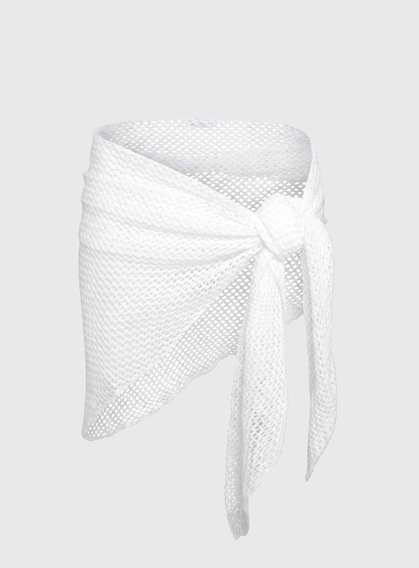 California Sunshine Knit Sarong White