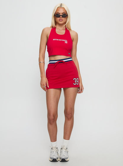 Boston University Tailgate Halter Top Red