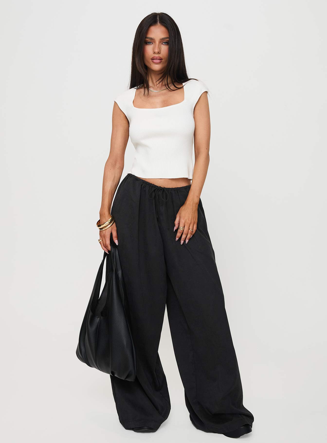 Bungala Oversized Relaxed Pants Black