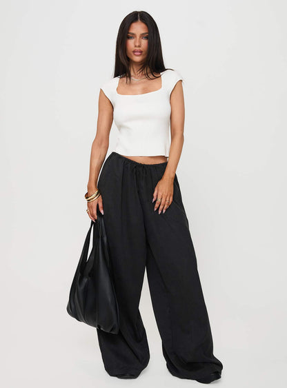 Bungala Oversized Relaxed Pants Black