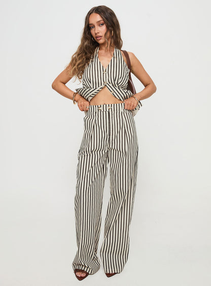 Cassiopeia Set Beige Stripe