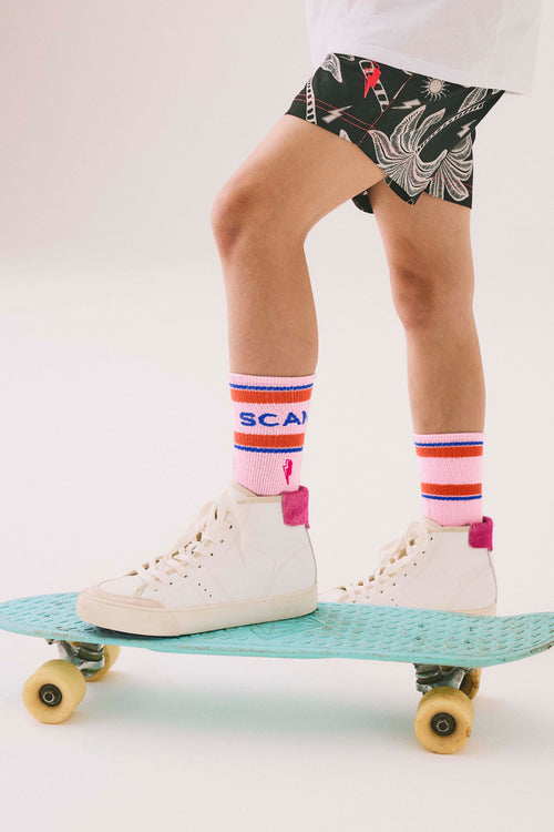 Kids Pink Sport Socks