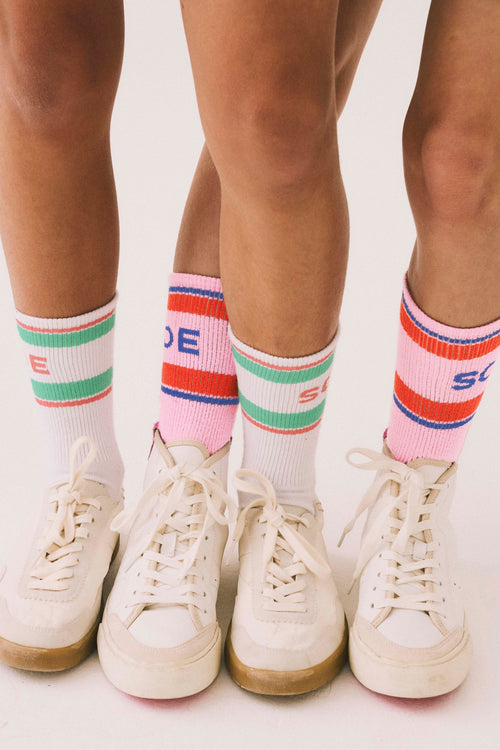 Kids White Sport Socks