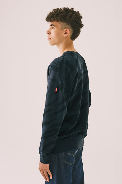 Men's Navy with Black Tiger Sweatshirt