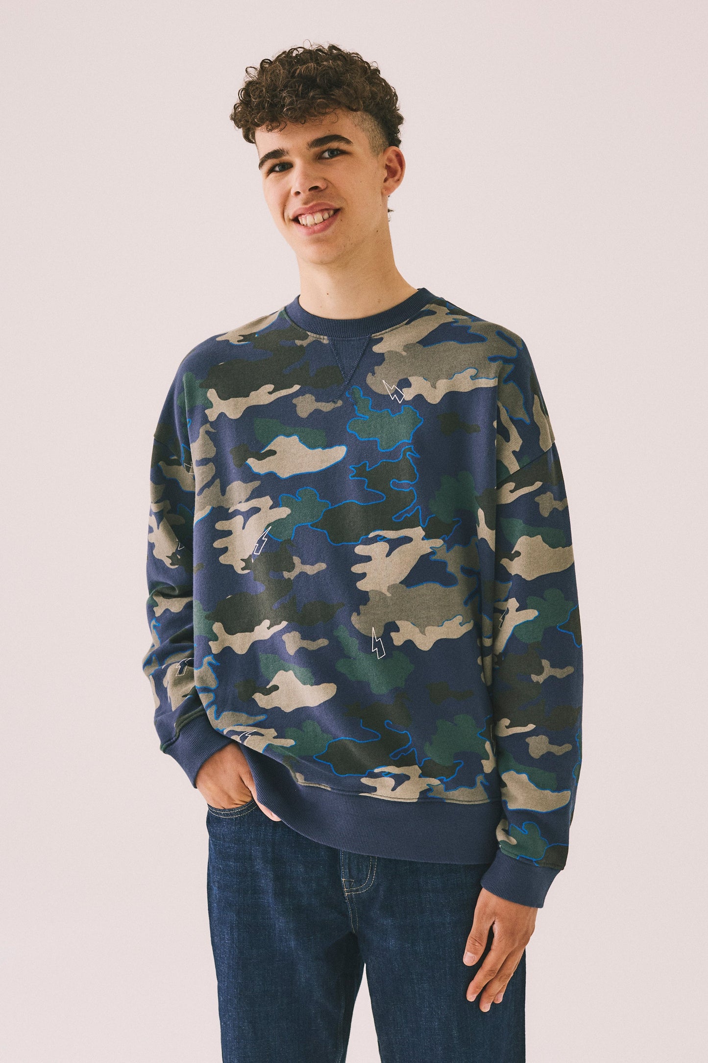 Men's Navy Camo Sweatshirt