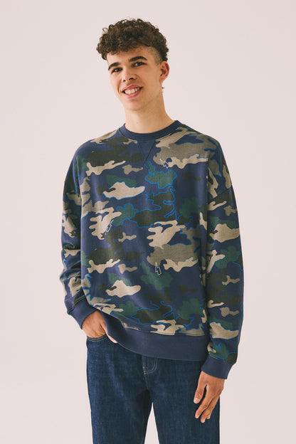 Men's Navy Camo Sweatshirt