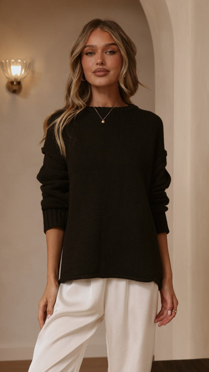 Hayden Knit Jumper - Black